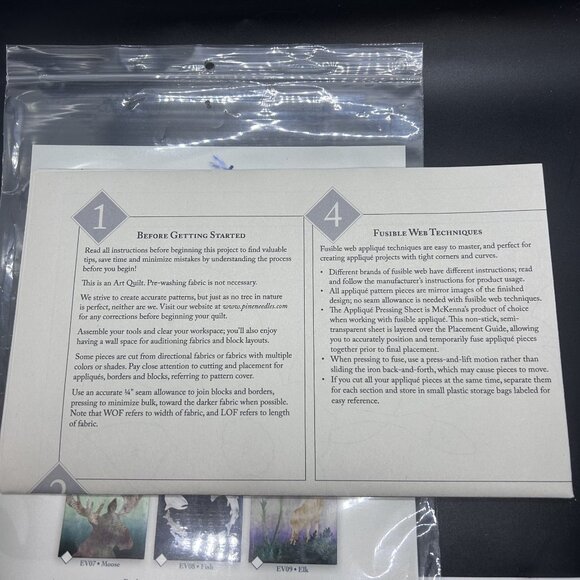 McKenna Ryan Emerald Valley “Hummingbird” Applique Quilt Sewing Pattern Uncut FF - Picture 5 of 6